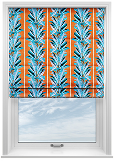 Miami, Blue - Twist&Fit Roman Blind